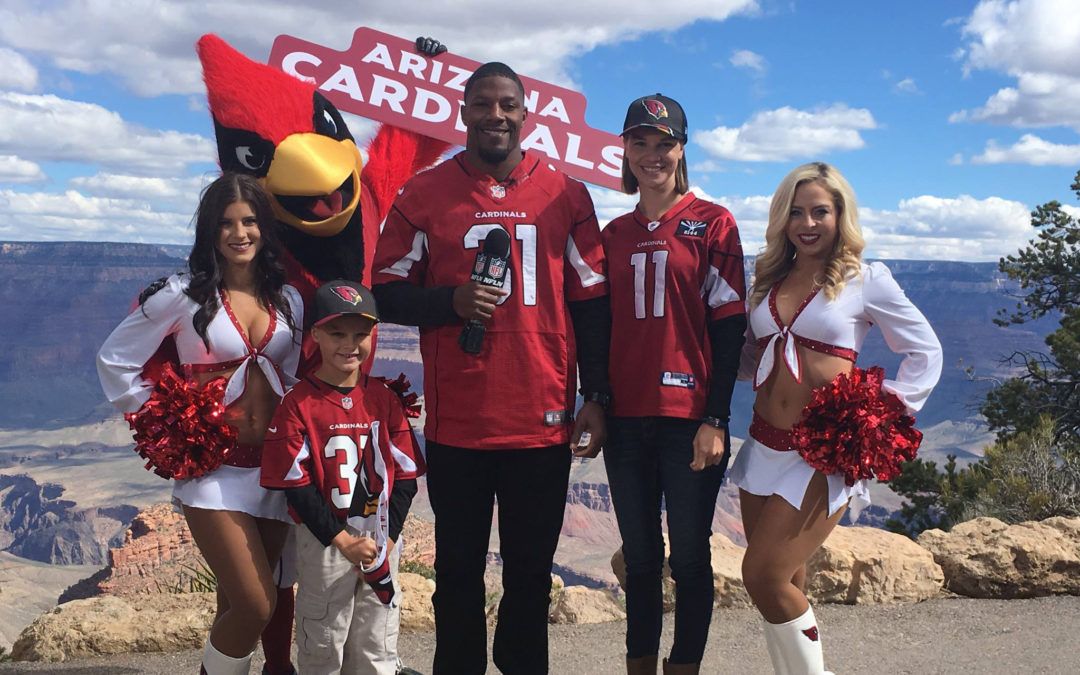 Behind the scenes during the Arizona Cardinals draft event!